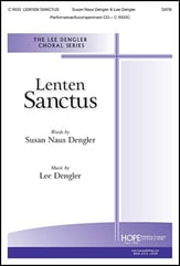 Lenten Sanctus SATB choral sheet music cover